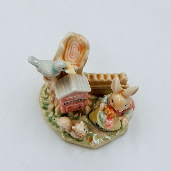 Bunny Mail Carrier Tales Of Bunny Hollow Porcelain Figure Albert E Price 1993 - Picture 5 of 7